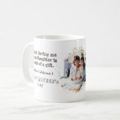Feierlicher Muttertag von der Tochter Kaffeetasse (Vorderseite Links)