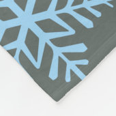 Feierlicher Schneemann Fleecedecke (Ecke)