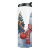 Feierlicher Schneemannwärmer - Perfekt für Christu Thermosbecher (Nach links gedreht)