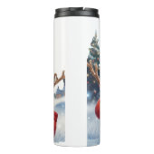 Feierlicher Schneemannwärmer - Perfekt für Christu Thermosbecher (Rückseite)