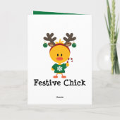 Feierlicher Schwanz Feiertagskarte (Rückseite)