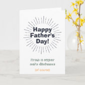 Feierlicher Sozialtag des Vaters Karte (Gelbe Blume)