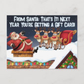 Feierlicher Spaß Funny Sarcastic Weihnachtskarte Einladungspostkarte (Vorderseite)