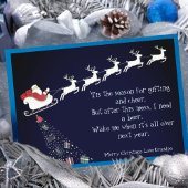 Feierlicher Spaß Funny Sarcastic Weihnachtskarte Einladungspostkarte