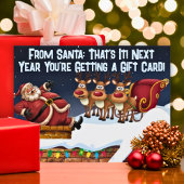 Feierlicher Spaß Funny Sarcastic Weihnachtskarte Einladungspostkarte