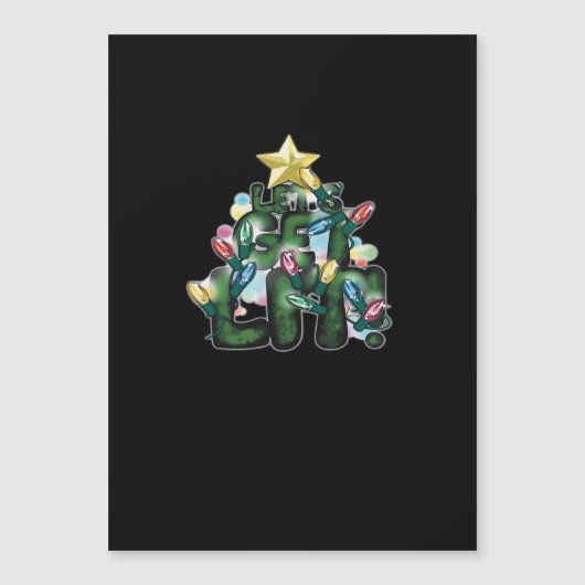 Feierlicher Spaß - Lasst uns dieses Weihnachtsklas Magnetkarte (Vorderseite)