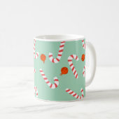Feierlicher Spaß mit Candy Canes und Jingle Bells Kaffeetasse (VorderseiteRechts)