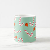 Feierlicher Spaß mit Candy Canes und Jingle Bells Kaffeetasse (Mittel)