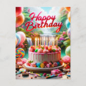 Feierlicher Spaß zum Geburtstag Postkarte (Vorderseite)