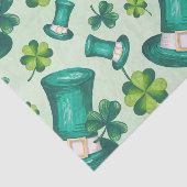 Feierlicher St. Patricks Day Green Seidenpapier (Ausschnitt)