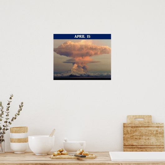 Feierlicher Steuertag für Deckung Poster (Küche)