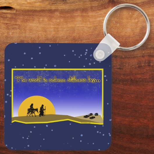 Feierlicher Stillstand Schlüsselanhänger (Rückseite)