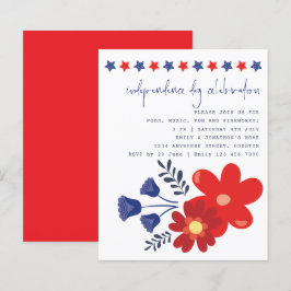 Feierlicher Tag der Unabhängigkeit in Florals