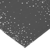 Feierlicher Tischläufer - Kohle/weiße Sterne (Ecke)