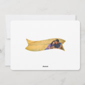 Feierlicher Typ Orange Happy Fall Y'all Feiertagskarte (Rückseite)