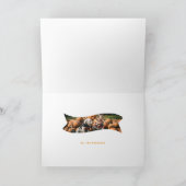 Feierlicher Typ Roter glücklicher Fall Y'all gekla Karte (Innenseite)