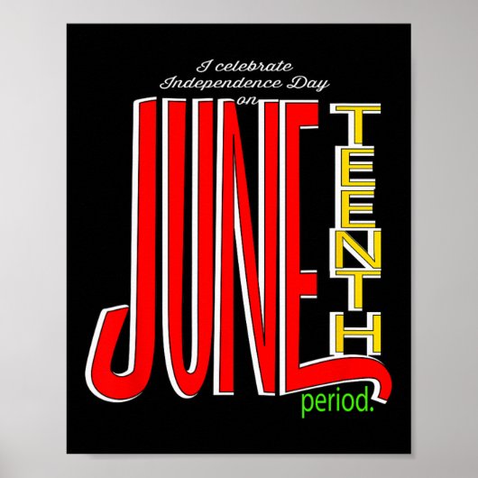 Feierlicher Unabhängigkeitstag am 19. Juni Poster (Vorne)