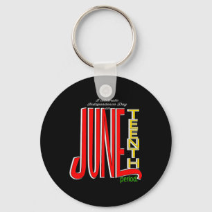 Feierlicher Unabhängigkeitstag am 19. Juni Schlüsselanhänger
