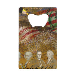 Feierlicher Unabhängigkeitstag Geldbeutel Flaschenöffner