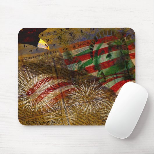 Feierlicher Unabhängigkeitstag Mousepad (Mit Mouse)