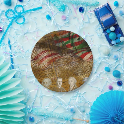 Feierlicher Unabhängigkeitstag Pappteller (Party)