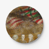 Feierlicher Unabhängigkeitstag Pappteller (Vorderseite)