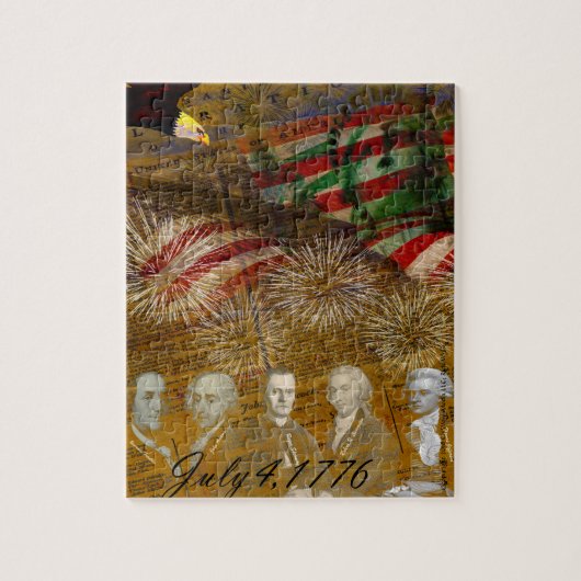 Feierlicher Unabhängigkeitstag Puzzle (Vertikal)