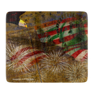 Feierlicher Unabhängigkeitstag Schneidebrett