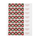 Feierlicher Urlaub frohe Weihnachten rot und grün (Bogen)