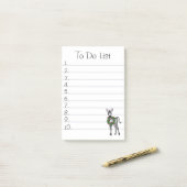 Feierlicher Urlaub Zebra Illustration, Urlaub Zebr Post-it Klebezettel (Auf Schreibtisch)