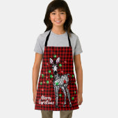 Feierlicher Urlaub Zebra, kariert Schürze (Insitu)