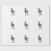 Feierlicher Urlaub Zebra mit Holocaust Geschenkpapier (Flach)