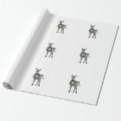 Feierlicher Urlaub Zebra mit Holocaust Geschenkpapier (Ungerollt)