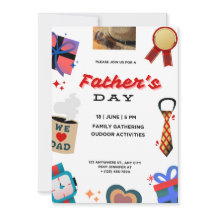 Feierlicher Vater: Einladung des glücklichen Vater