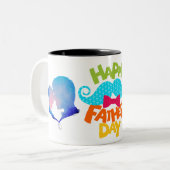 "Feierlicher Vater: Einzigartige Geschenke für den Zweifarbige Tasse (Vorderseite Links)