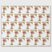 Feierlicher Weihnachtsbrief Geschenkpapier (Flach)