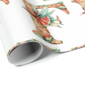 Feierlicher Weihnachtsbrief Geschenkpapier (Rolleneckpunkt)