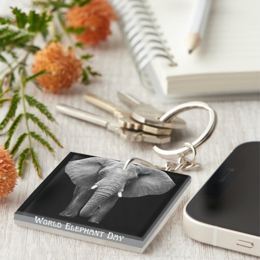 Feierlicher Weltleitentag: Majestic Design Schlüsselanhänger (Vorderseite rechts)