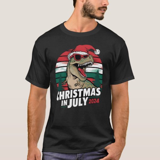 Feierliches Dino in Shades T-Shirt (Vorderseite)