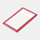 Feierliches Erbe Rotes Dala Pferd Urlaub Post-it Klebezettel (angewinkelt)