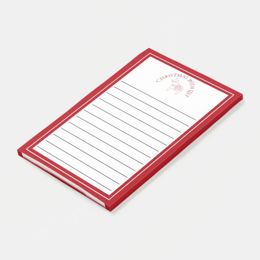 Feierliches Erbe Rotes Dala Pferd Urlaub Post-it Klebezettel (angewinkelt)