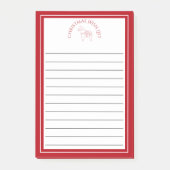 Feierliches Erbe Rotes Dala Pferd Urlaub Post-it Klebezettel (Vorderseite)