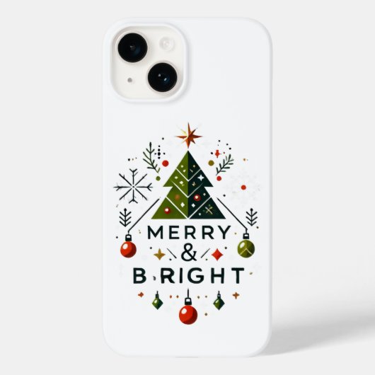 Feierliches fröhliches und helles Weihnachtsbaumde Case-Mate iPhone Hülle (Rückseite)