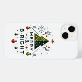 Feierliches fröhliches und helles Weihnachtsbaumde Case-Mate iPhone Hülle (Rückseite (Horizontal))