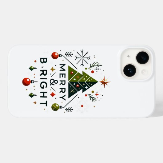 Feierliches fröhliches und helles Weihnachtsbaumde Case-Mate iPhone Hülle (Rückseite (Horizontal))