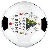 Feierliches fröhliches und helles Weihnachtsbaumde Fußball (Gedreht)