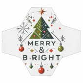 Feierliches fröhliches und helles Weihnachtsbaumde Fußball (Flach)