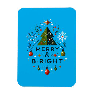 Feierliches fröhliches und helles Weihnachtsbaumde Magnet