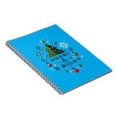 Feierliches fröhliches und helles Weihnachtsbaumde Notizblock (Rechte Seite)