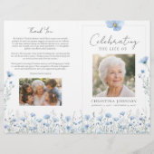 Feierliches Funeralprogramm zum Gedenken Flyer (Vorne)